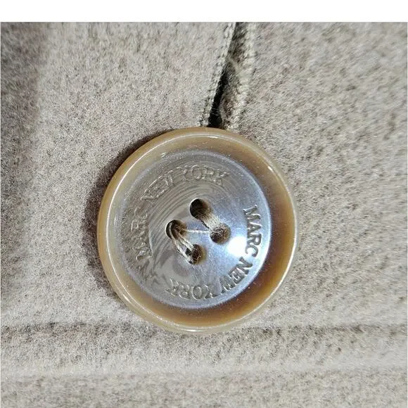 Marc New York Virgin Wool Cashmere Coat, Camel, Trench Andrew Marc Womens Sz 12 - Picture 11 of 11